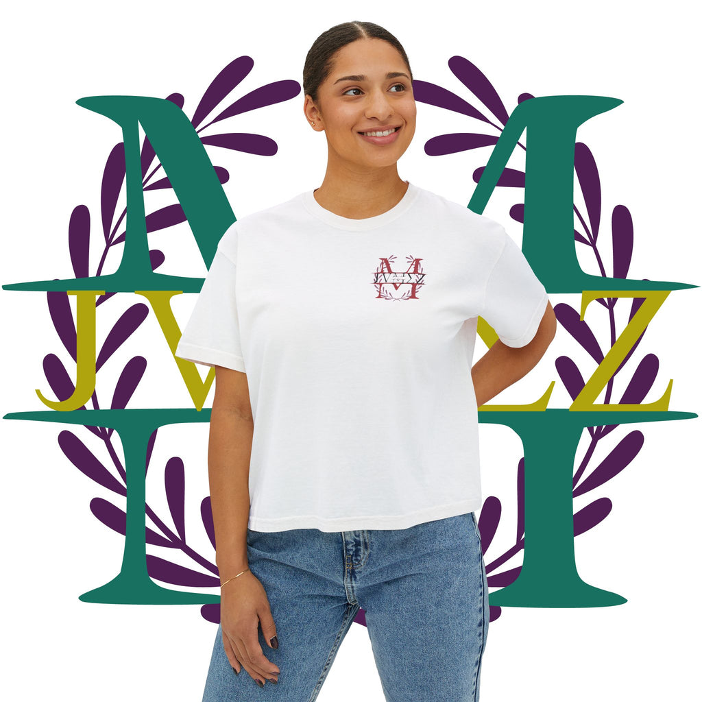 JVMEZ Collective | Easily Distracted By Music | Women's Boxy Tee