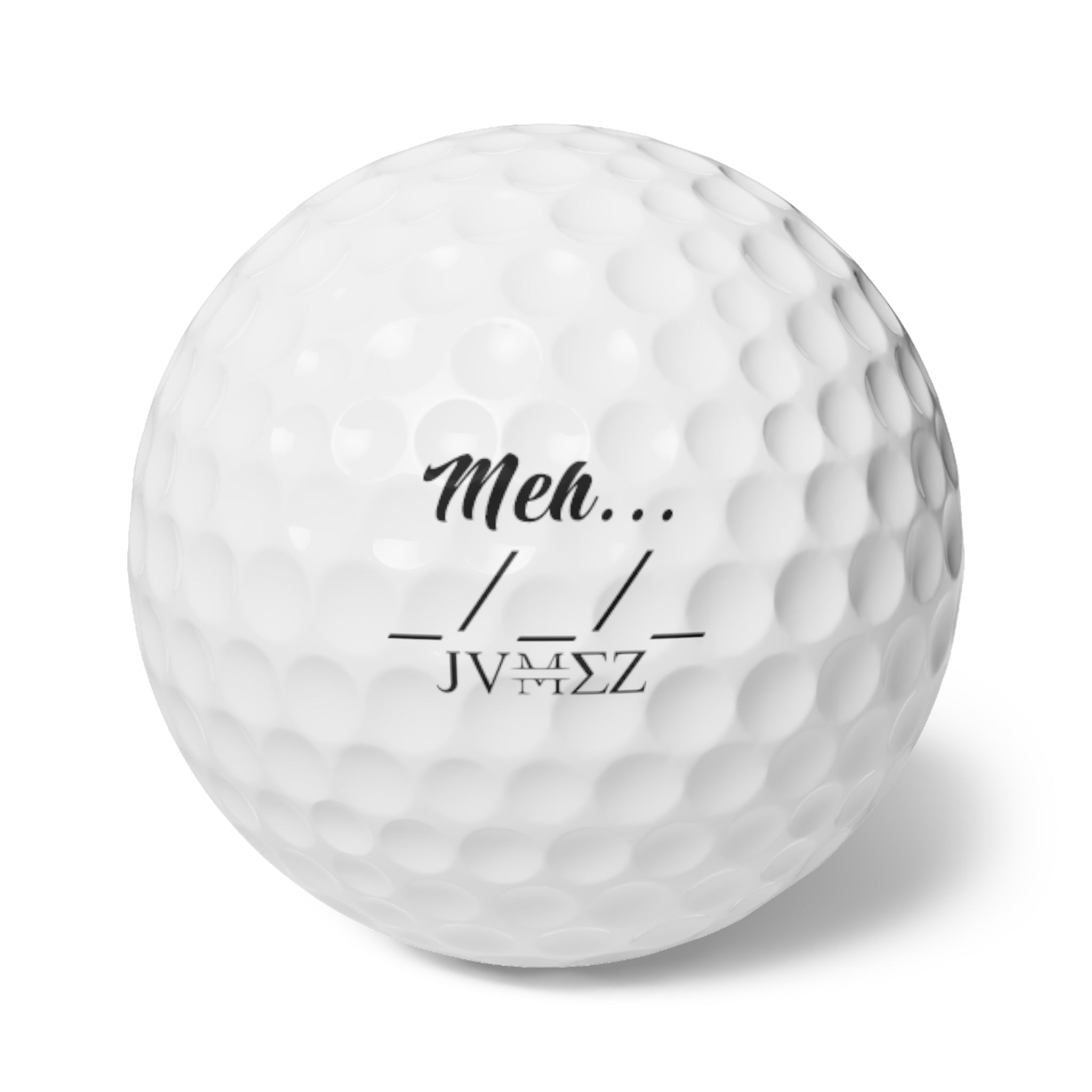 JVMEZ Collecive |  "Meh..." Golf Ball (6 Pack)