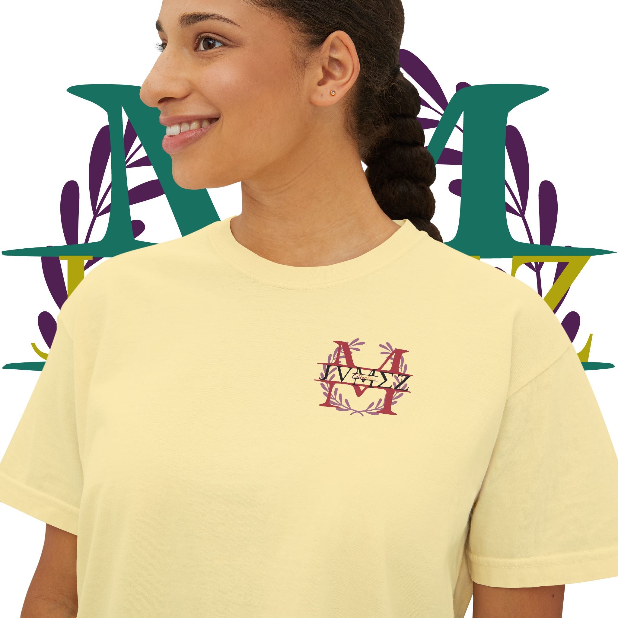 JVMEZ Collective | Easily Distracted By Music | Women's Boxy Tee