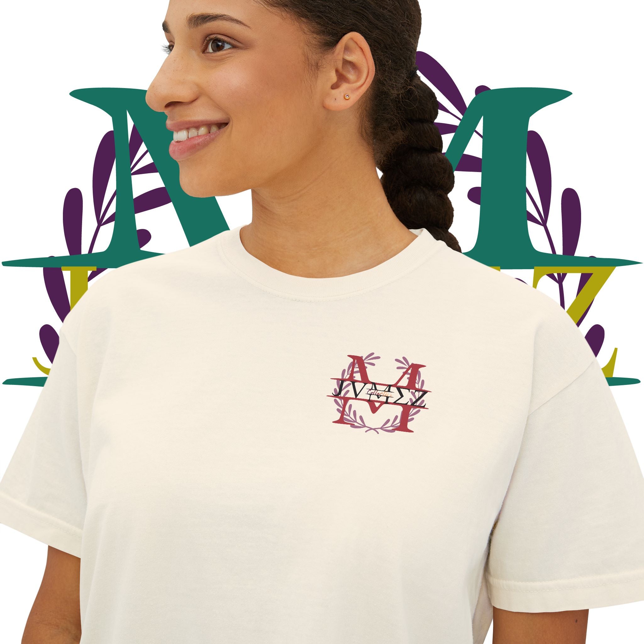 JVMEZ Collective | Easily Distracted By Music | Women's Boxy Tee