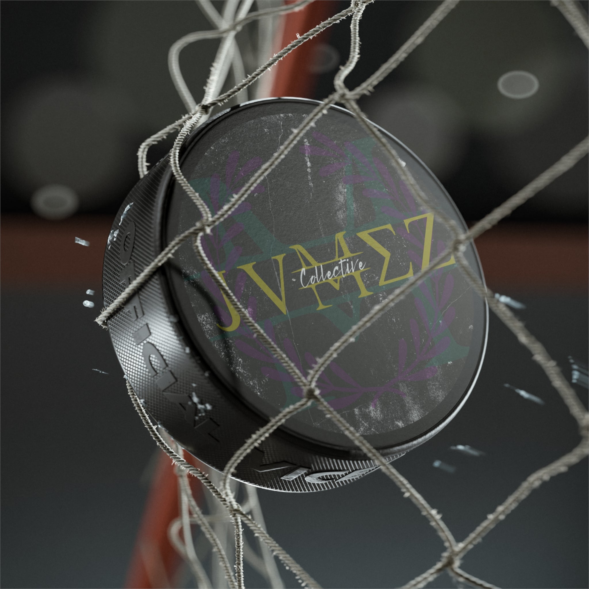 JVMEΖ Collective | "Get Out And Play" | Logo Hockey Puck