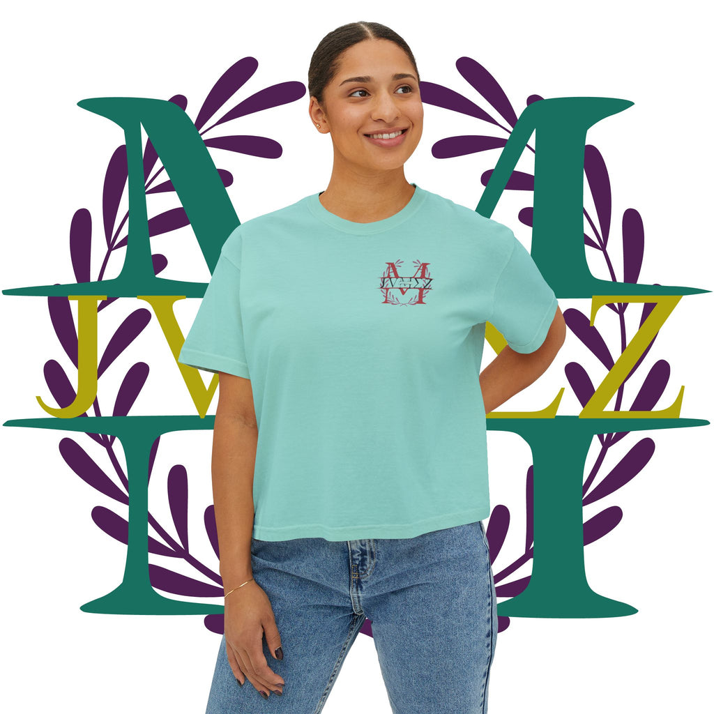 JVMEZ Collective | Easily Distracted By Music | Women's Boxy Tee
