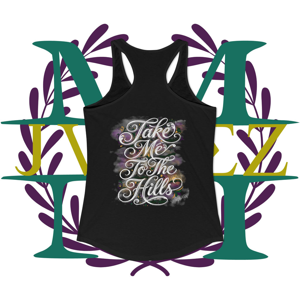 JVMEZ Collective | Sturgis Motorcycle Rally 2026 | "Take Me To The Hills" Women's Racer Back Tank