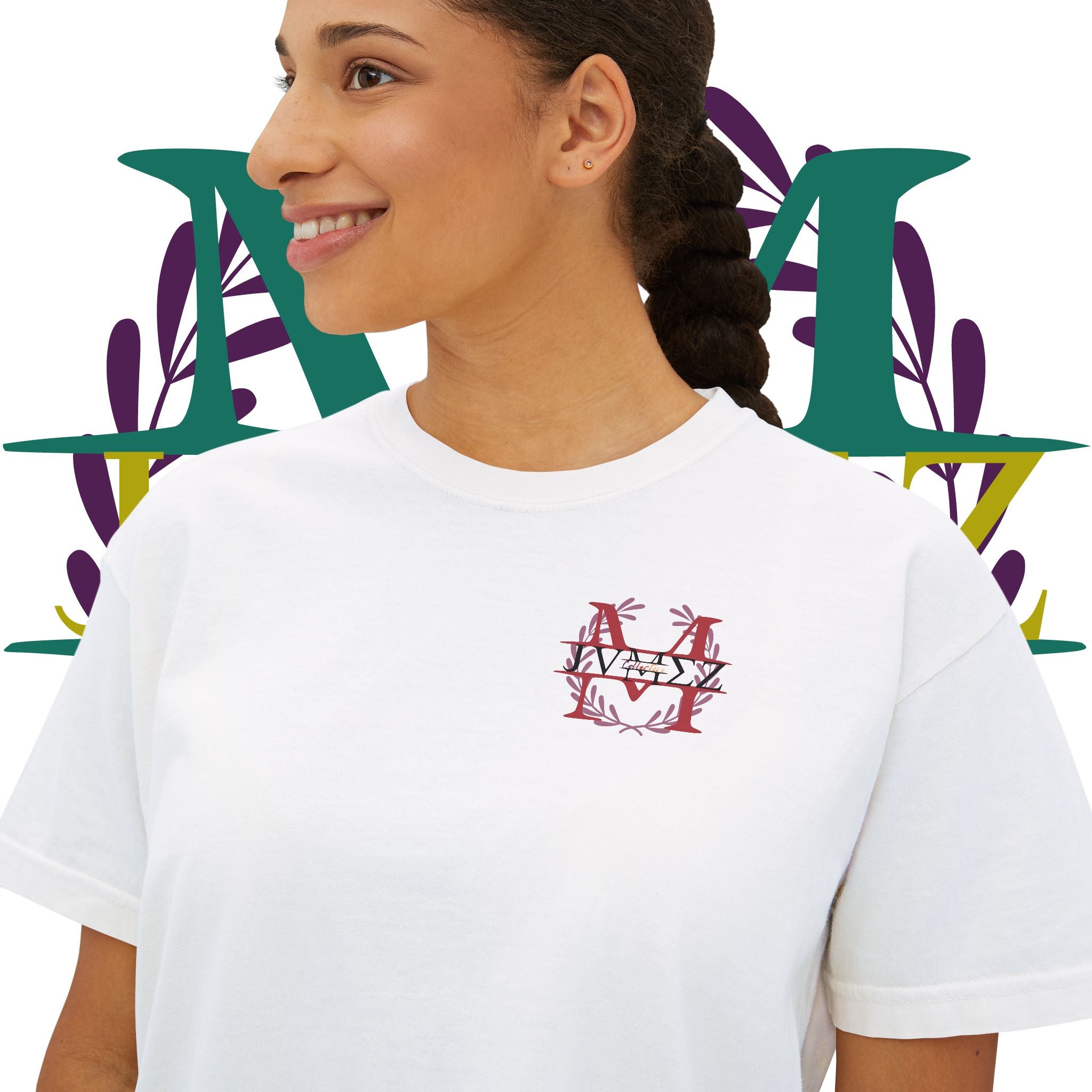 JVMEZ Collective | Easily Distracted By Music | Women's Boxy Tee