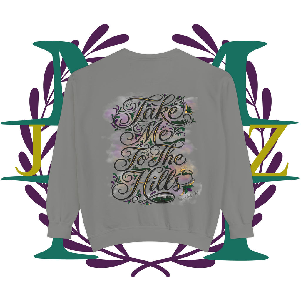 JVMEZ Collective | Sturgis Motorcycle Rally 2026 | "Take Me To The Hills" Crewneck Sweatshirt